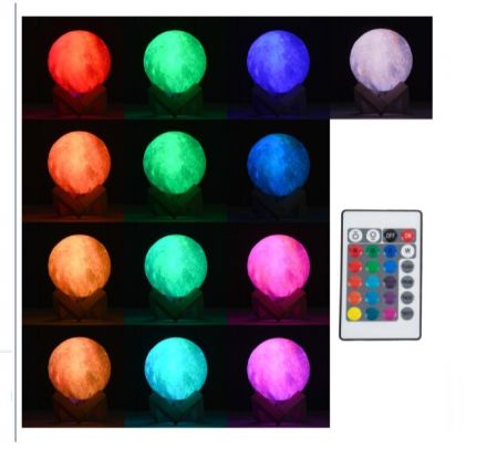 CALLISTO Επιτραπέζιο Φωτιστικό LED 4W 200lm 360° DC 5V - Εναλλαγή Φωτισμού μέσω Τηλεχειριστηρίου & Αφής - Dimmable - RGBW 