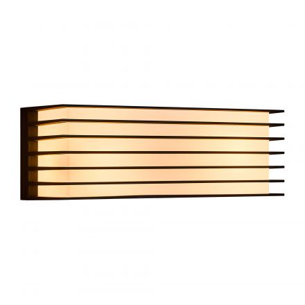 Επίτοιχο Φωτιστικό Fluctus 28 LED 2xE27 Μεταλλικό Μαύρο IP44