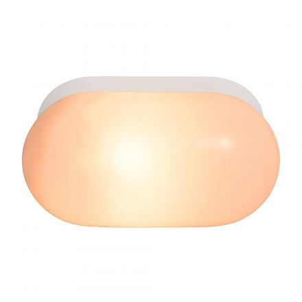 Επίτοιχο Φωτιστικό Foam Oval LED E27 Πλαστικό Λευκό IP44