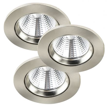 Χωνευτό Σποτ 3-Kit Fremont LED 4.5W 2700K Μέταλλο Nickel IP23