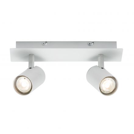 Επίτοιχο Spot LED 2xGU10 Frida Μεταλλικό Λευκό