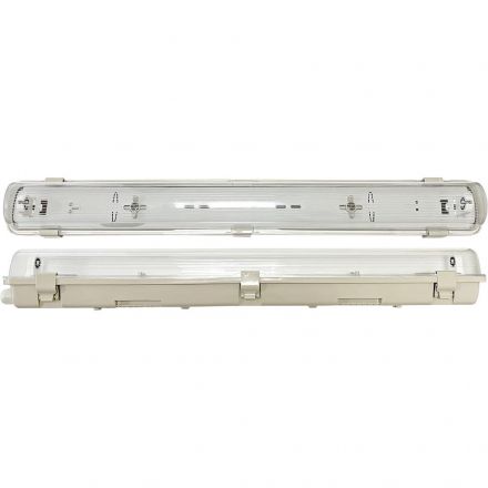 GEYER Φωτιστικό για Μονόπλευρη Λάμπα LED Τ8 1x0.6m IP65