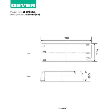 GEYER Driver Flicker Free για Panel 60W Lifud