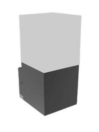GEYER Επίτοιχη Απλίκα LED 6W IP54 Γκρι