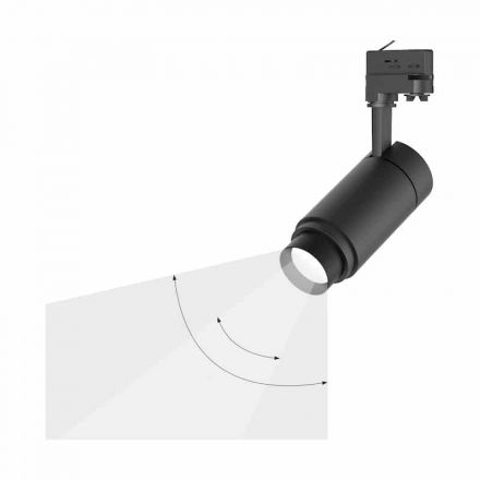 GEYER Φωτιστικό Ράγας LED 30W Με Ρυθμιζόμενη Γωνία Δέσμης