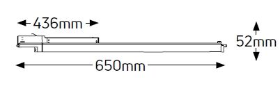 GEYER Γραμμικό Φωτιστικό Ράγας Innova LED 16W 650mm