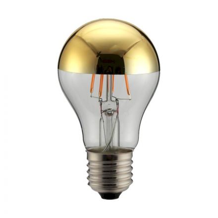 Λάμπα LED Αντεστραμμένου Καθρέφτη Χρυσό A60 6W 480lm 2700K Dimmable