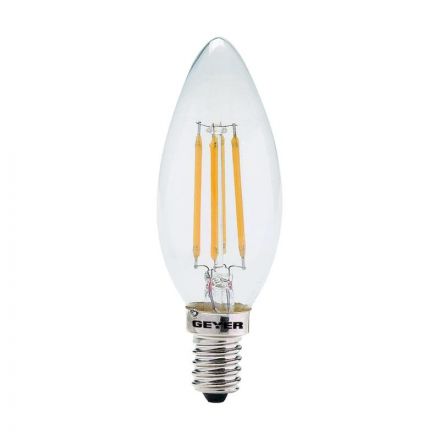GEYER Λάμπα LED Κερί Filament C35 4W E14 380lm dim