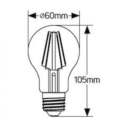 GEYER Λάμπα LED Κλασική Filament A60 8W E27 1055lm