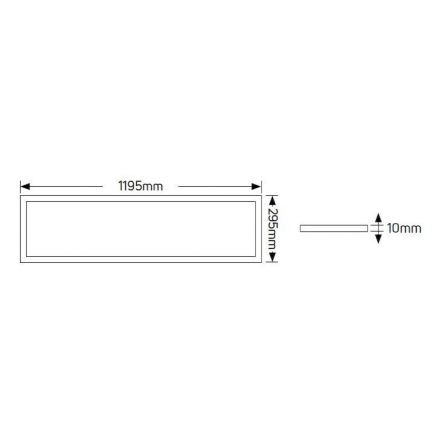 LED Panel Slim 120x30 40W 4000K 3800lm