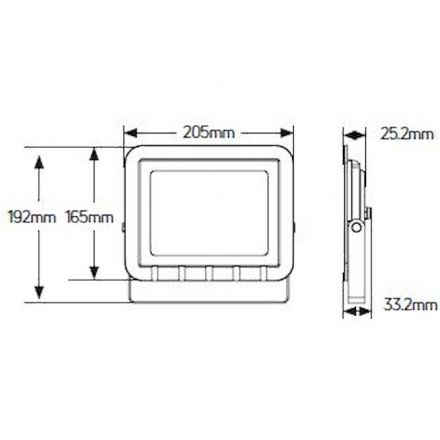GEYER LED Προβολέας Λευκός 50W 4250lm IP65
