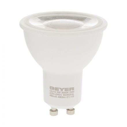  Λάμπα LED GU10 5W 500lm 4000K 38° Dimmable