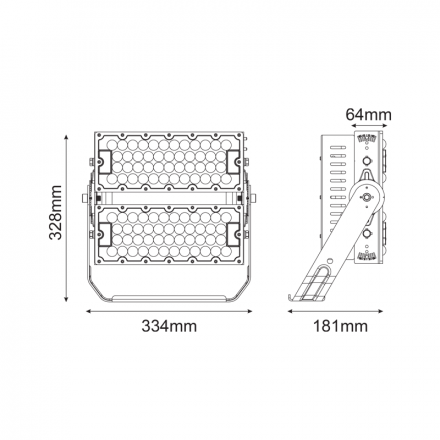 Προβολέας Γηπέδου LED 240W 5000K 40° IP66 230V 10kV