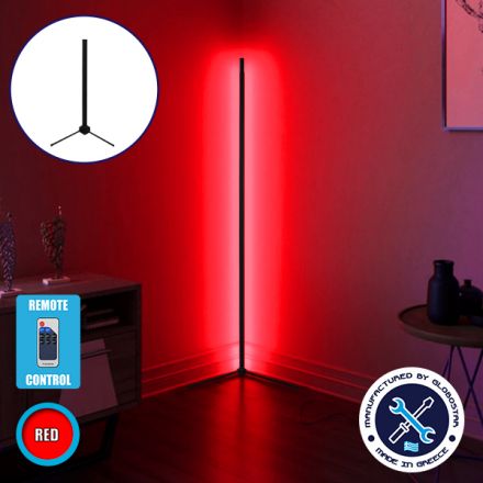 ALIEN Minimal Επιτραπέζιο Φωτιστικό 50cm LED 8W - Ασύρματο Χειριστήριο RF & Dimmer - Κόκκινο - Μαύρο