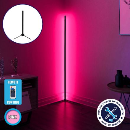 ALIEN Minimal Επιτραπέζιο Φωτιστικό 50cm LED 8W - Ασύρματο Χειριστήριο RF & Dimmer - Ροζ - Μαύρο