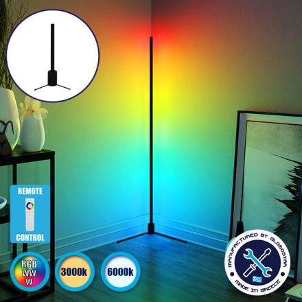 ALIEN Minimal Επιτραπέζιο Φωτιστικό 50cm LED 10W - Ασύρματο Χειριστήριο 2.4G RF & Dimmer - RGBW+WW - Μαύρο