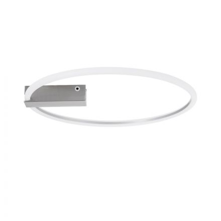 CINDERELLA 60983 Φωτιστικό Οροφής Δαχτυλίδι-Κύκλος LED CCT 30W 3360lm 360° Dimmable Φ50cm Χρώμιο Νικελ