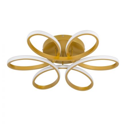 MARGARET Φωτιστικό Οροφής Φ57 LED 54W 6210lm CCT - Dimmable - Χρυσό Βούρτσας