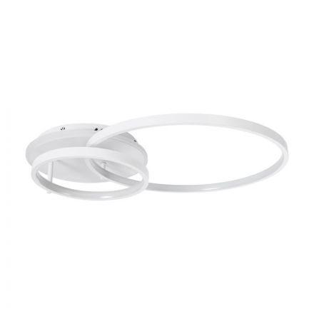 NEMESIS 61106 Φωτιστικό Οροφής Δαχτυλίδι-Κύκλος LED CCT 67W 7573lm 360° Dimmable Φ25+45cm+BackLight Λευκό