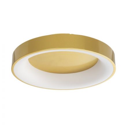 SALEM Πλαφονιέρα Φ45cm LED 75W 8625lm 3CCT - Dimmable - Χρυσό Σαμπανιζέ