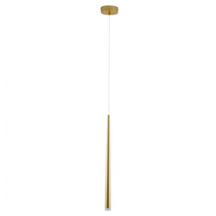 TEARS Κρεμαστό Φωτιστικό LED 3W 330lm 180° 3CCT μέσω Διακόπτη On/Off - Χρυσό Βούρτσας