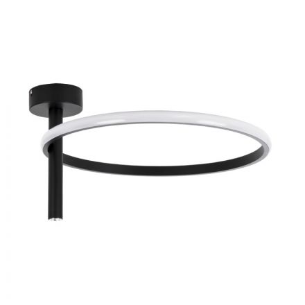 VERONA 61220 Φωτιστικό Οροφής Δαχτυλίδι-Κύκλος LED CCT 24W 2688lm 360° On/Off Φ40 x Υ23cm Μαύρο