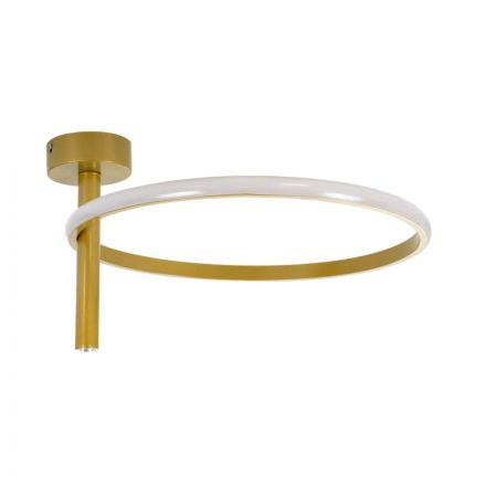 VERONA 61222 Φωτιστικό Οροφής Δαχτυλίδι-Κύκλος LED CCT 24W 2688lm 360° On/Off Φ40 x Υ23cm Χρυσό