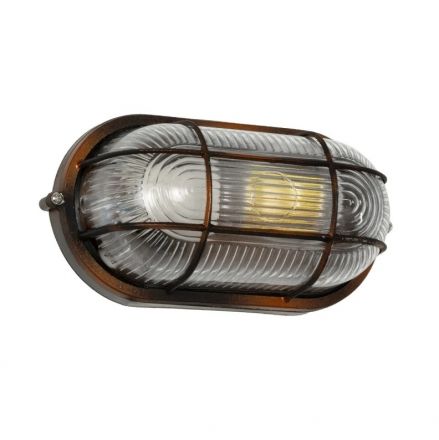 BOATLIGHT 61622 Vintage Φωτιστικό Καραβοχελώνα Τοίχου Απλίκα 1xE27 Χάλκινο Παλαιωμένο Εφέ Σκουριάς Ματ