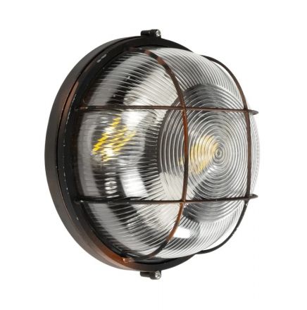 BOATLIGHT 61624 Vintage Φωτιστικό Καραβοχελώνα Τοίχου & Οροφής 2xE27 Χάλκινο Παλαιωμένο Εφέ Σκουριάς Ματ