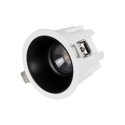 DUSTY Χωνευτό Downlight Σποτ LED 12W 1380lm 45° 220-240V IP65 4500K - Λευκό & Μαύρο Ματ 