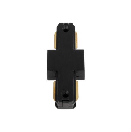 EUROTRACK-1PH 60903 Μονοφασικός Σύνδεσμος I Επέκτασης Ράγας 2 Καλωδίων 1L+1N για Σύστημα Ράγας Eurotrack-1PH Μαύρο Ματ