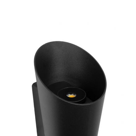 GANETTI 60671 Μοντέρνο Φωτιστικό Τοίχου Απλίκα LED 10W 1250lm 60° 2700K Μαύρο Ματ