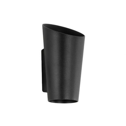 GANETTI 60671 Μοντέρνο Φωτιστικό Τοίχου Απλίκα LED 10W 1250lm 60° 2700K Μαύρο Ματ