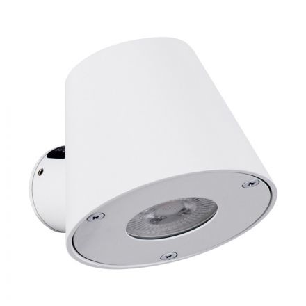 GARDENIA 60793 Μοντέρνο Φωτιστικό Τοίχου Απλίκα με Ντουί 1xGU10 Αδιάβροχο IP65 Λευκό Ματ