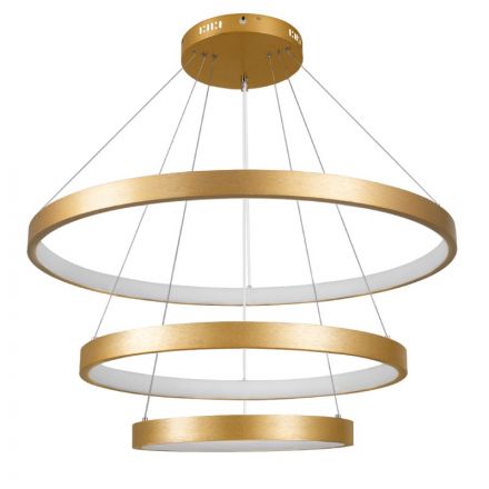 NEMESIS TRIO 61172 Κρεμαστό Φωτιστικό Δαχτυλίδι-Κύκλος LED CCT 120W Χρυσό