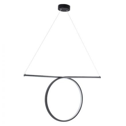 ROME 61294 Κρεμαστό Φωτιστικό Οροφής Linear Design LED CCT 24W Μαύρο