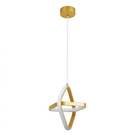 ROSE 61066 Κρεμαστό Φωτιστικό Οροφής Design LED CCT 22W Χρυσό Βούρτσας