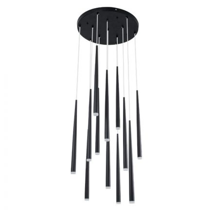 TEARS 61313 Κρεμαστό Φωτιστικό Οροφής Design LED CCT 36W Μαύρο