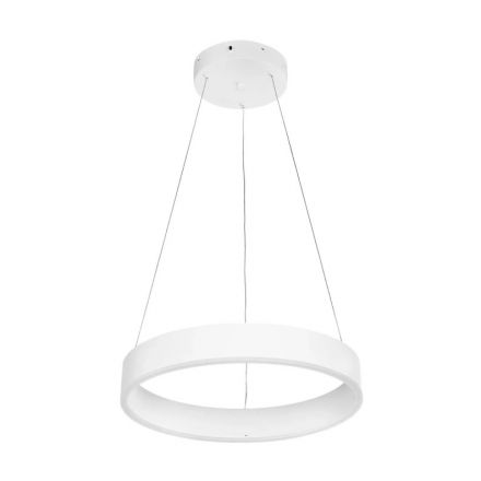 VENOM 61174 Μοντέρνο Κρεμαστό Φωτιστικό LED 30W 3513lm 120° Ρυθμιζόμενο Λευκό CCT με Χειριστήριο από 2700K έως 6000K Dimmable Lumileds SMD Chip Λευκό Ματ
