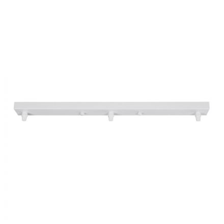 WALLBASE Μεταλλική Ράγα για Κρέμαση 3 Φωτιστικών - Λευκή 