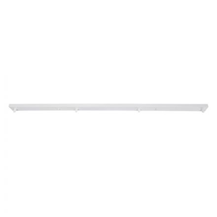 WALLBASE Μεταλλική Ράγα για Κρέμαση 4 Φωτιστικών - Λευκή 