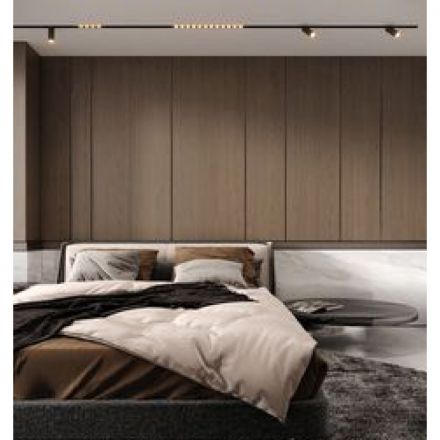 Γραμμικό Φωτιστικό Μαγνητικής Ράγας LED 6W 4000K 48V 110mm Μαύρο