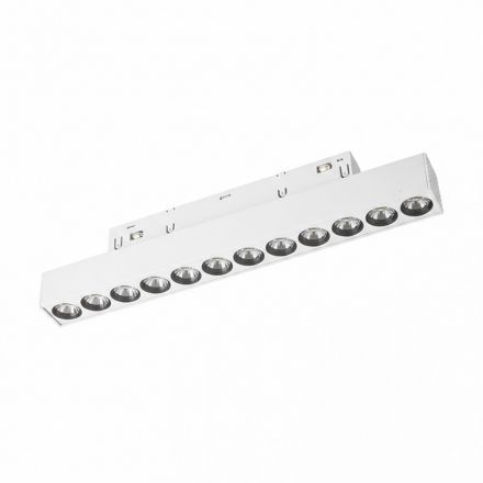 Γραμμικό Φωτιστικό Ράγας LED 12W 3000K 48V 220mm Λευκό