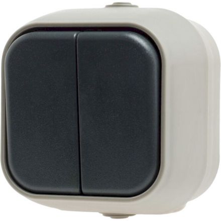 GEYER Διακόπτης K/R Εξωτερικός Γκρι IP54