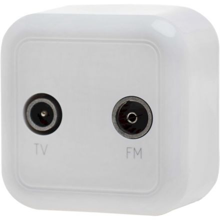 GEYER Πρίζα TV Τερματική Λευκή IP20