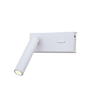Zambelis Lights Απλίκα LED Ανάγνωσης 3W Με Διακόπτη Μέταλλο Λευκό