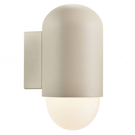 Επίτοιχο Φωτιστικό Heka LED Ε27 Αλουμίνιο Sanded IP54