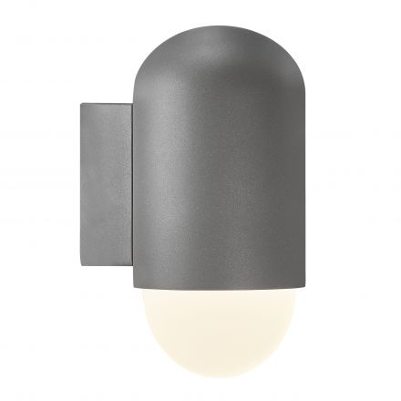 Επίτοιχο Φωτιστικό Heka LED Ε27 Αλουμίνιο Γκρι IP54