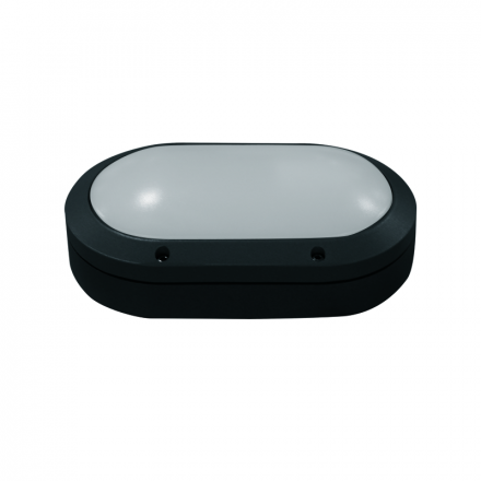 ACA Απλίκα LED E27 max.60W 280 x 185 x 96mm RAL C0026 Μαύρη IP54