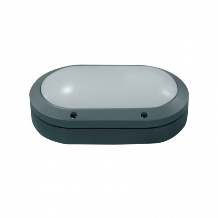 ACA Απλίκα LED E27 max.60W 280 x 185 x 96mm RAL 7016Μ Γκρι IP54